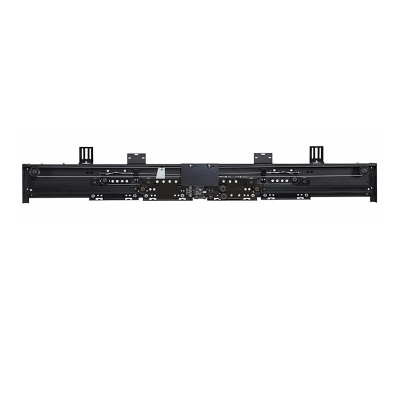 4 leafs center opening landing door device